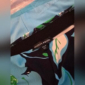 Boston Proper Vibrant Blue and Green Pant